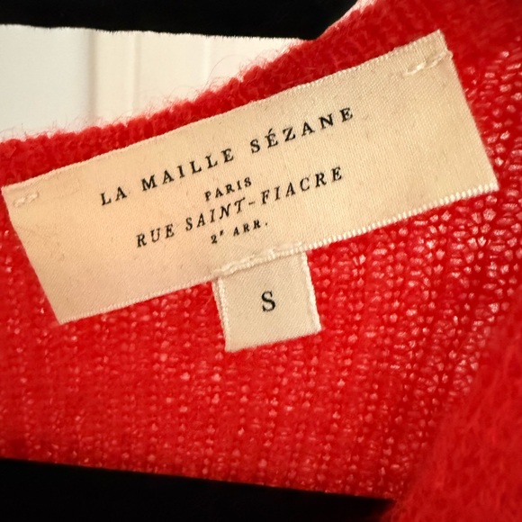 Sezane Barry cardigan sweater RED - Picture 7 of 7